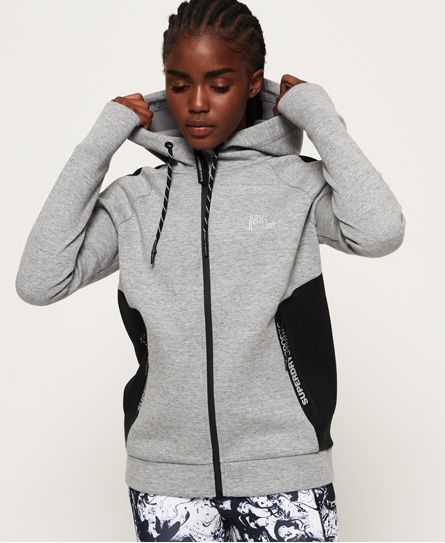 Superdry Womens Core Gym Tech Slouch Hoodie