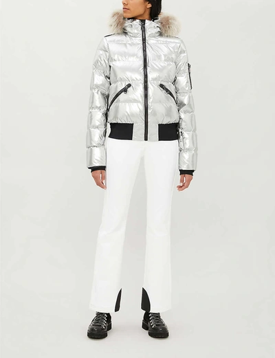 GOLDBERGH Aura metallic shell-down ski jacket
