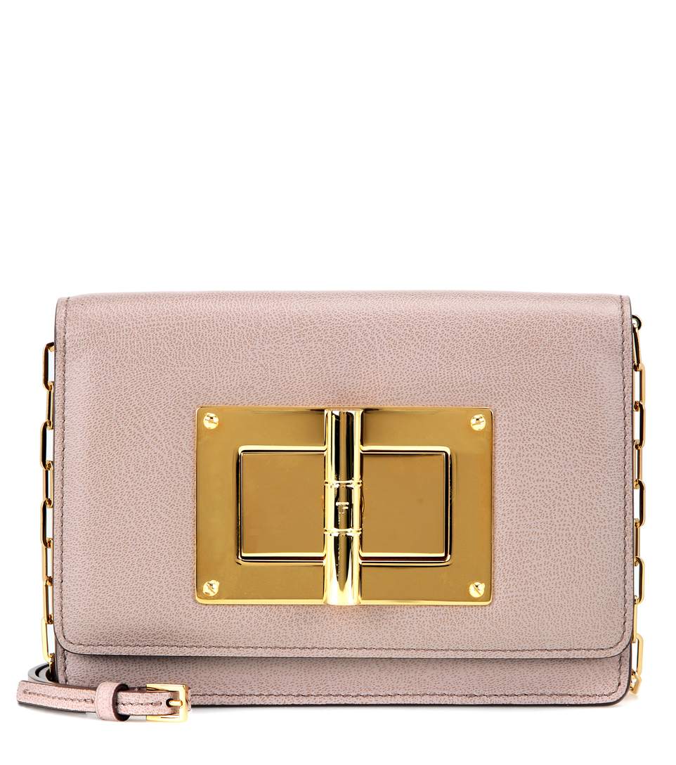 Shop Tom Ford Natalia Small Leather Shoulder In Pink