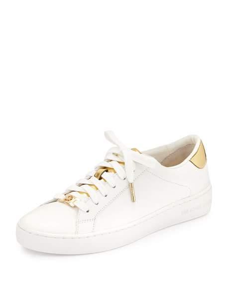 michael kors irving leather sneaker