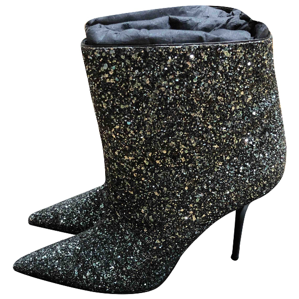 yves saint laurent boots glitter