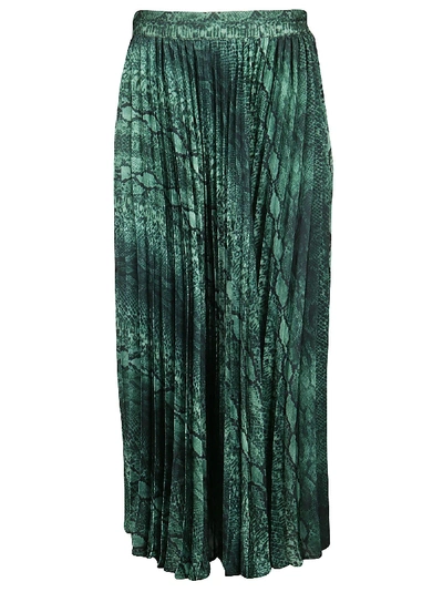 THE ANDAMANE GREEN POLYESTER SKIRT