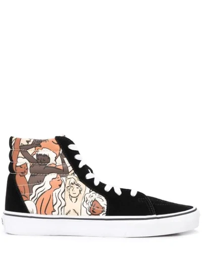 VANS PRINTED PANEL SNEAKERS
