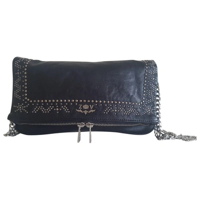 ZADIG & VOLTAIRE ROCK BLACK LEATHER HANDBAG