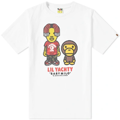 A Bathing Ape Baby Milo X Lil Yachty Tee #1 In White