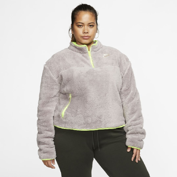 women's plus size sherpa lined hoodie