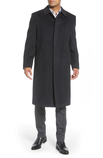 HART SCHAFFNER MARX HART SCHAFFNER MARX STANLEY CLASSIC FIT WOOL & CASHMERE OVERCOAT
