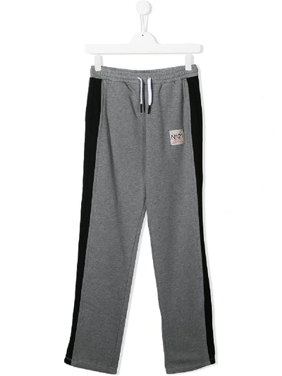 N°21 TEEN SIDE STRIPE TRACK PANTS