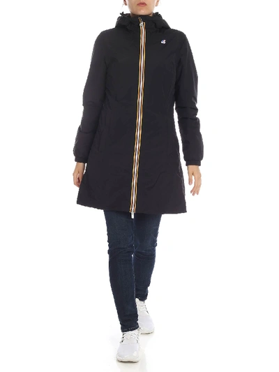 K-WAY CHARLENE MICRO RIPSTOP MARMOT DOWN JACKET IN BLACK