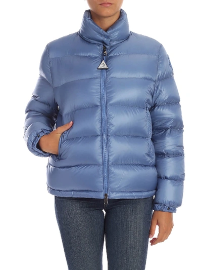 MONCLER COPENHAGUE DOWN JACKET IN LIGHT BLUE