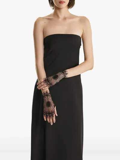 2310 STUDIO LACE-DETAILED FRINGED GLOVES