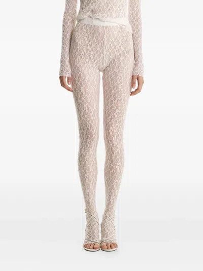 2310 STUDIO LACE-PATTERN TROUSERS