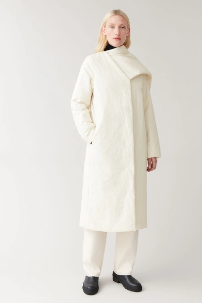 COS PADDED COAT WITH WRAP COLLAR