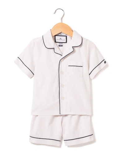 PETITE PLUME KID'S CLASSIC PAJAMA SET W/ CONTRAST PIPING