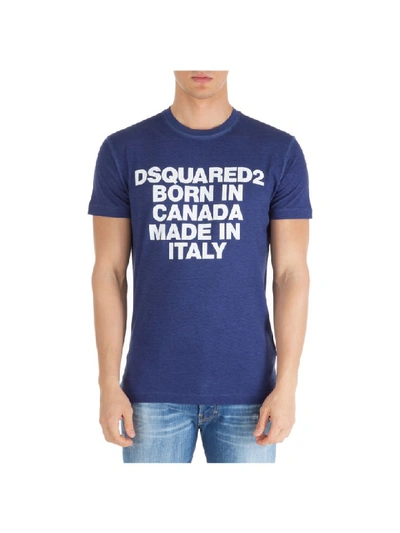 DSQUARED2 BORN IN CANADA MADE IN ITALY T-SHIRT