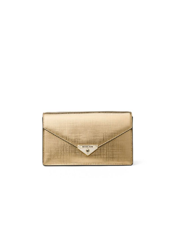 michael kors gold crossbody bag