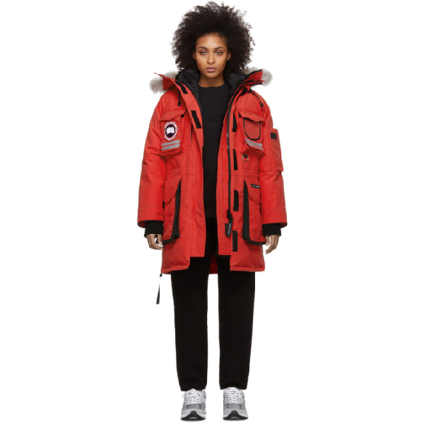 canada goose snow mantra red