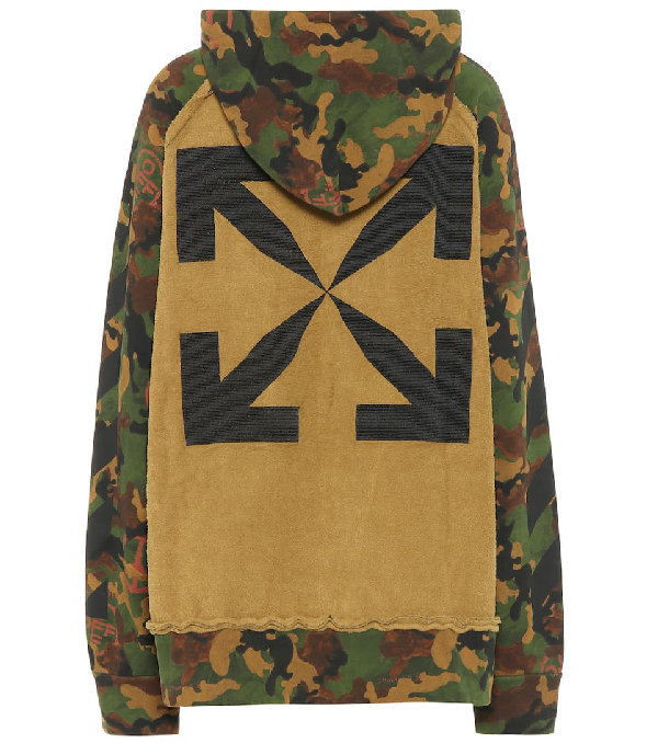 off white camo hoodie