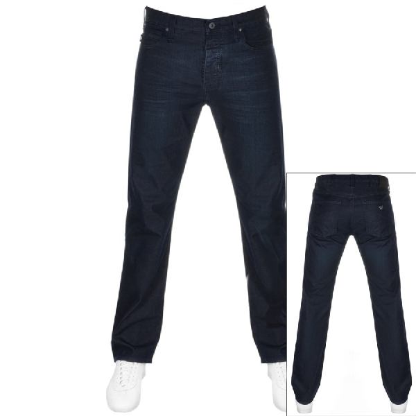 emporio armani j21 regular fit jeans blue