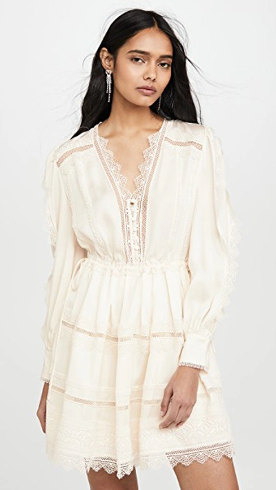 chinese dress ladies Reedy Lace Mini Dress Cream main image 1