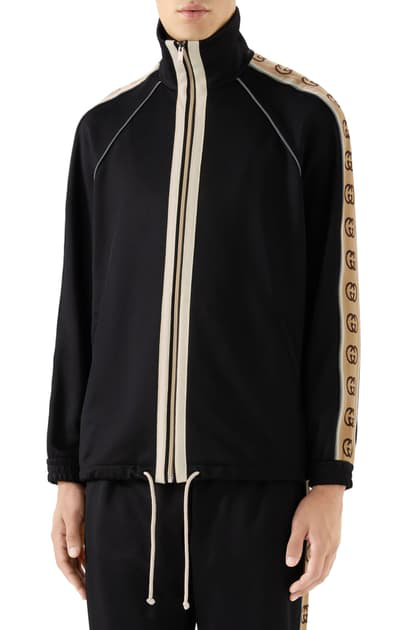 Bevæger sig ikke dom Paradoks Shop Gucci Oversize Technical Jersey Jacket In Black