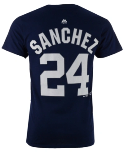 MAJESTIC MEN'S GARY SANCHEZ NEW YORK YANKEES OFFICIAL PLAYER T-SHIRT