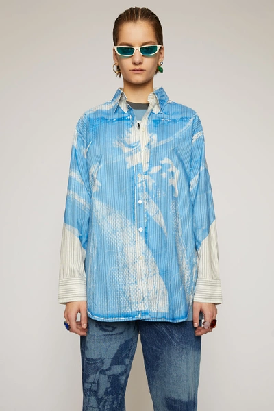 Acne Studios Magazine-print Shirt Off White