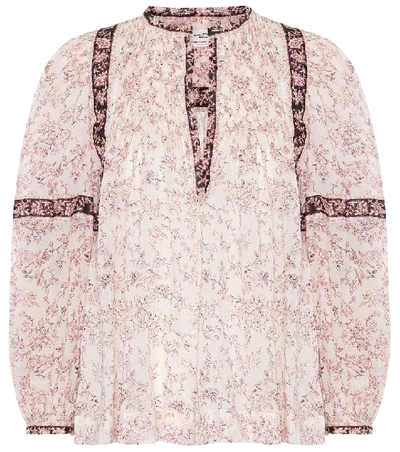 ISABEL MARANT ÉTOILE VIOLETTE FLORAL COTTON TOP