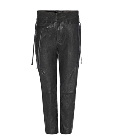 HAIDER ACKERMANN Cropped leather trousers