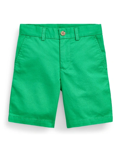POLO RALPH LAUREN BOY'S TISSUE CHINO FLAT-FRONT SHORTS