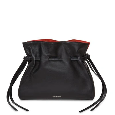 Mansur Gavriel Mini Protea Bag In Black/flamma