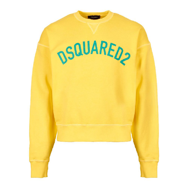 dsquared2 yellow sweatshirt