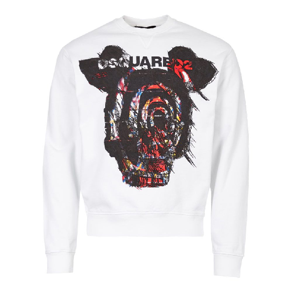 dsquared2 sweatshirt white