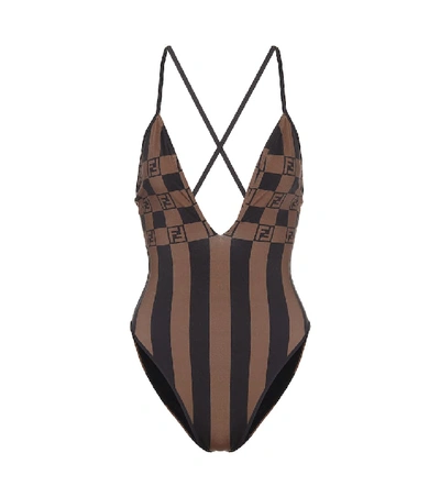 Fendi logo swimsuit deals