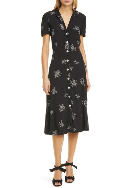 black dress with gems Bejeweled Cosmic Gown– Teuta Matoshi main image 0