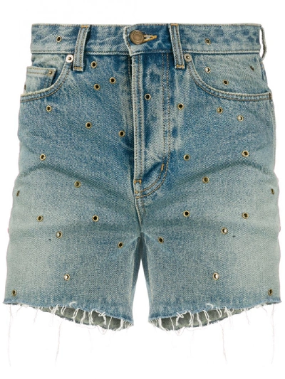 SAINT LAURENT BERMUDA WITH STUDS