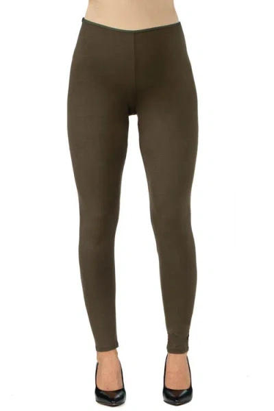 24SEVEN COMFORT APPAREL 24SEVEN COMFORT APPAREL MATERNITY STRETCH ANKLE LENGTH LEGGINGS