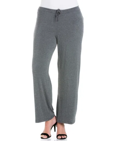 24SEVEN COMFORT APPAREL PLUS SIZE COMFORTABLE STRETCH DRAW STRING PANTS