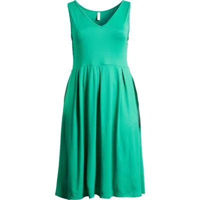 24SEVEN COMFORT APPAREL 24SEVEN COMFORT APPAREL SLEEVELESS JERSEY DRESS