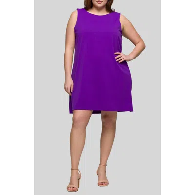 24SEVEN COMFORT APPAREL 24SEVEN COMFORT APPAREL SLEEVELESS SHIFT DRESS