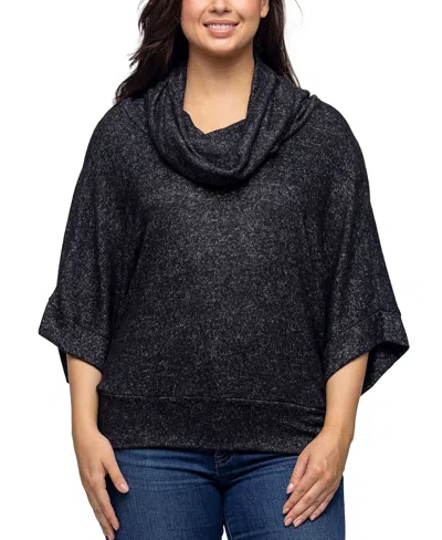 24SEVEN COMFORT APPAREL WOMEN'S COWL NECK DOLMAN SLEEVE SWEATER TOP
