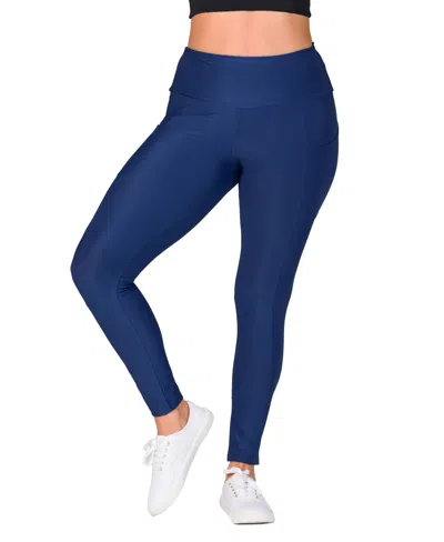 24SEVEN COMFORT APPAREL WOMEN'S SIDE POCKET ANKLE LENGTH YOGA PANT LEGGINGS