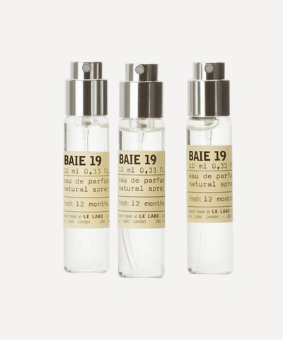 LE LABO LE LABO WOMEN'S BAIE 19 EAU DE PARFUM TRAVEL TUBE REFILLS 3 X 10ML