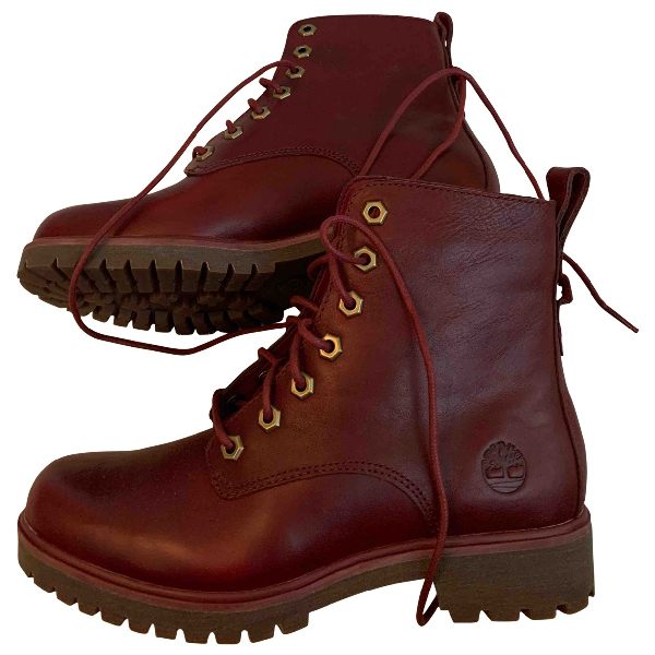 burgundy leather timberlands