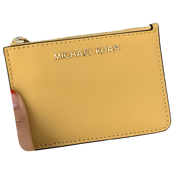 michael kors yellow wallet