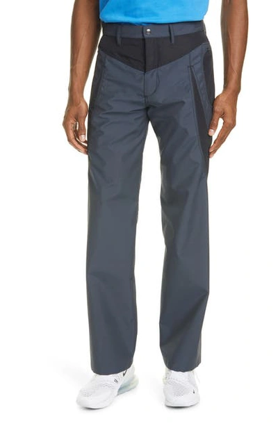 Kiko Kostadinov Riding Claw Wool Blend Trousers In Iron Grey