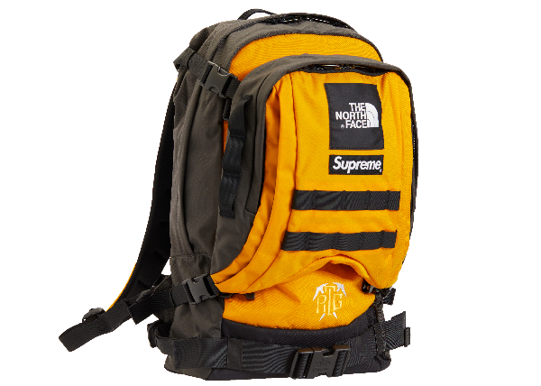 supreme north face gold backpack