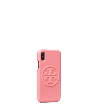 Shop Tory Burch Perry Bombe Phone Case For Iphone X xs In Pink City