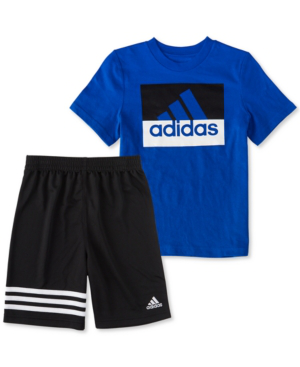 boys adidas shorts and shirt