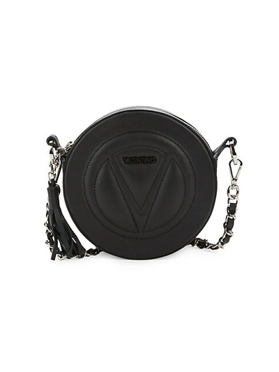 VALENTINO BY MARIO VALENTINO YUKI LEATHER CIRCLE CROSSBODY BAG